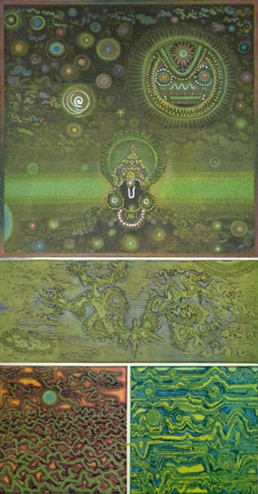 Painting by Madhukar Munde, Viscosity and aquatint, 24 X 12.5 inches